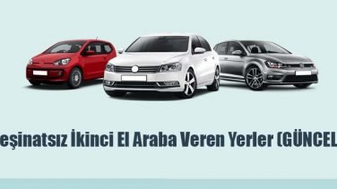 Peşinatsız İkinci El Araba Veren Yerler (GÜNCEL)