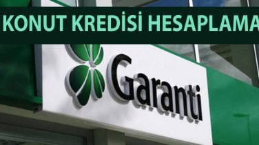 Garanti Bankası Konut Kredisi Hesaplama 2020